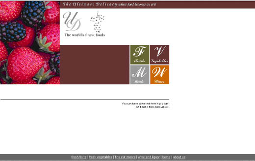 costa de la luz web design food website template