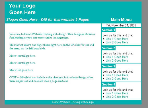 cheap website design
